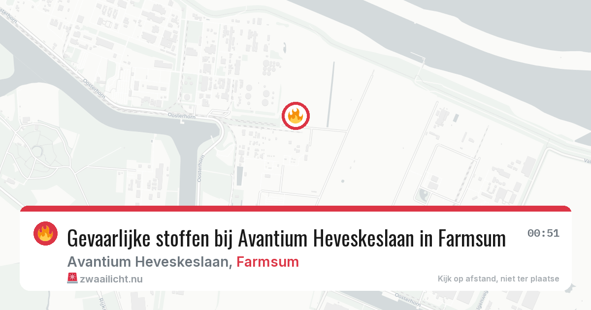 Gevaarlijke stoffen bij Avantium Heveskeslaan in Farmsum — 12 mei 2026