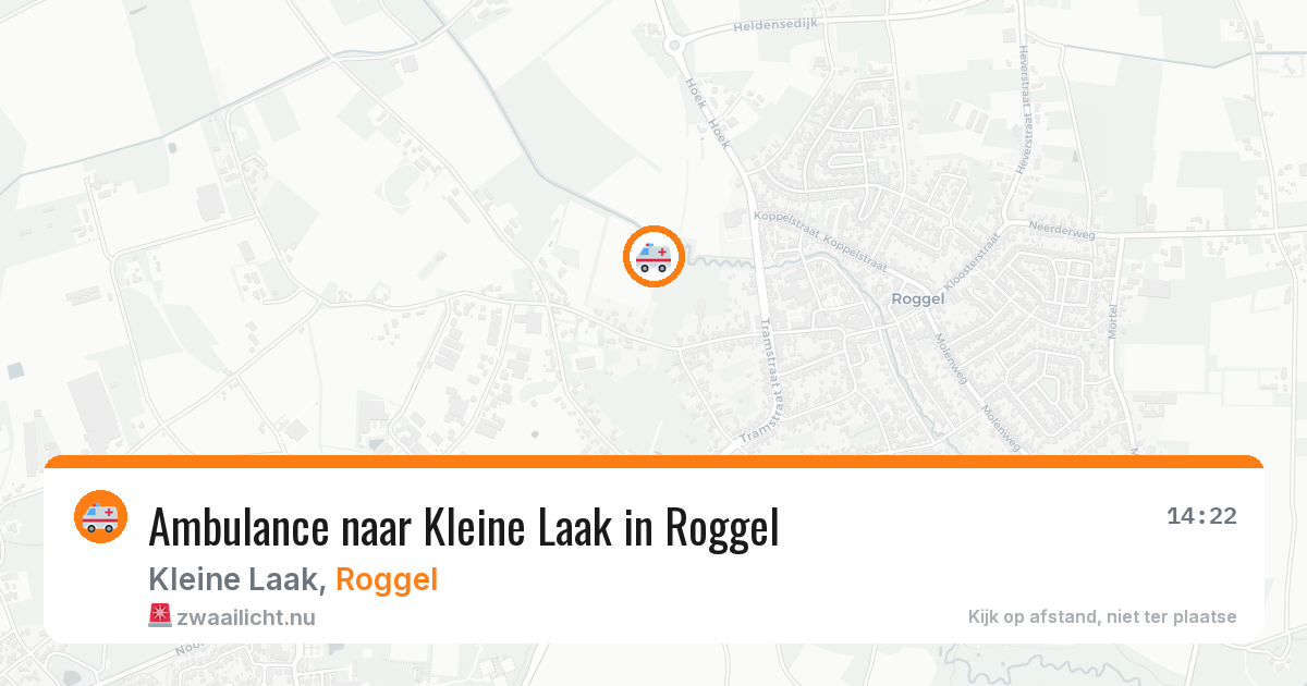 Ambulance naar Kleine Laak in Roggel — 26 jun 2026