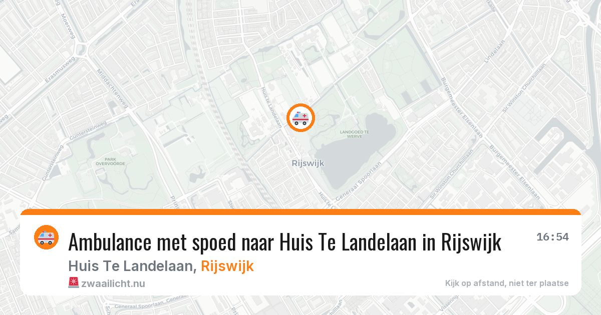 Ambulance met spoed naar Huis Te Landelaan in Rijswijk — 25 jan 2026