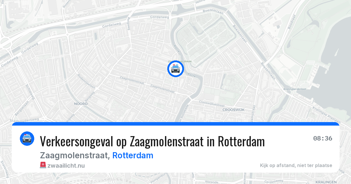 Verkeersongeval op Zaagmolenstraat in Rotterdam — 10 jul 2026