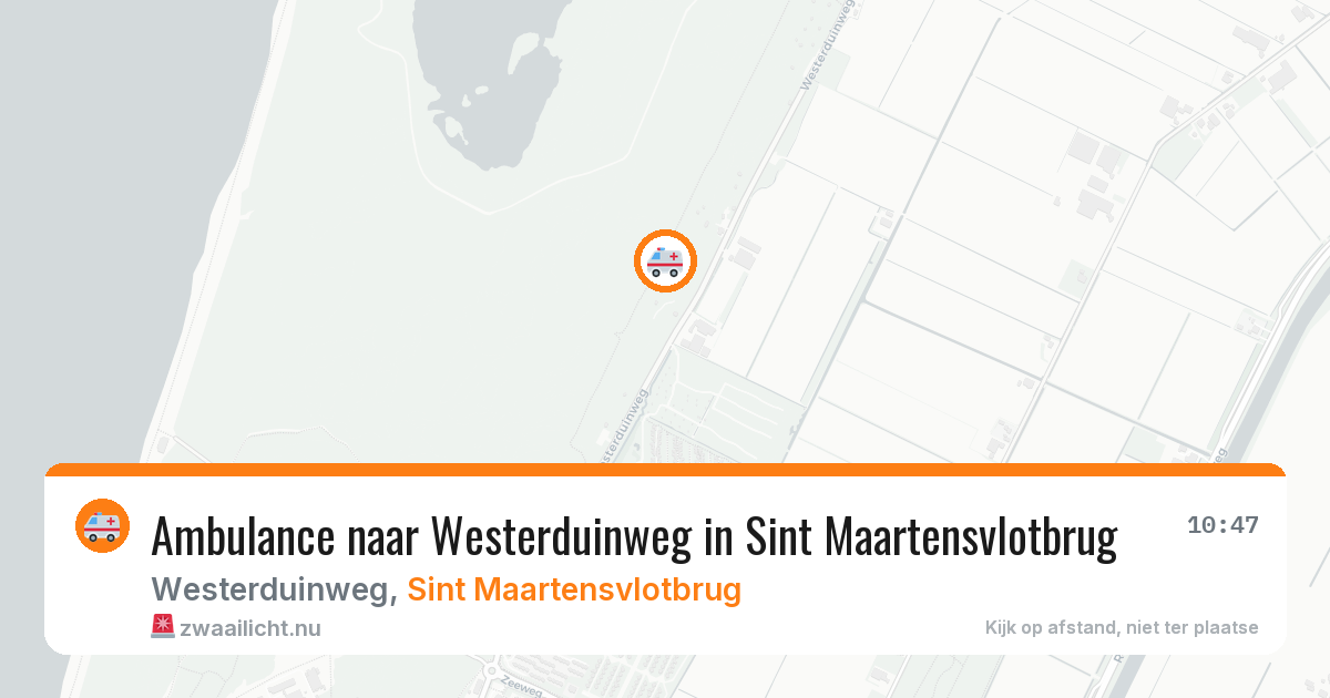 Ambulance naar Westerduinweg in Sint Maartensvlotbrug — 14 jul 2026