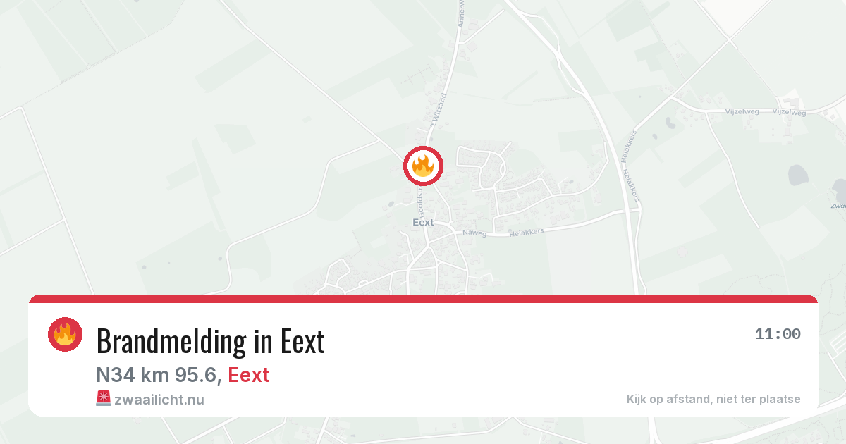 Brandmelding in Eext — 13 jul 2026