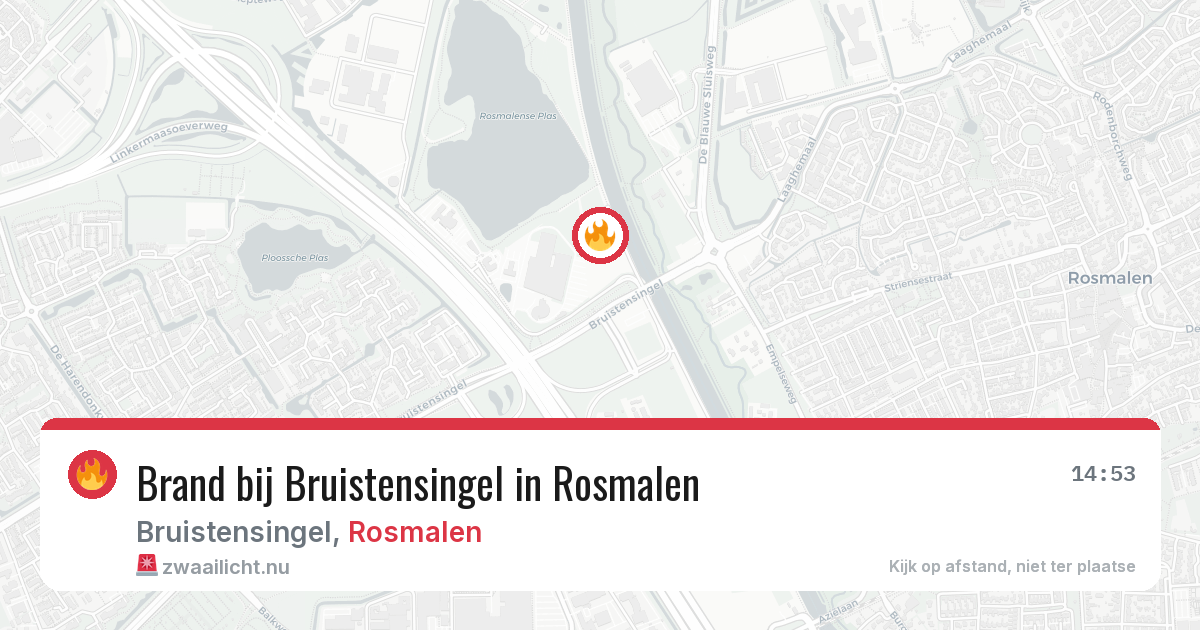 Brand bij Bruistensingel in Rosmalen — 21 jul 2026