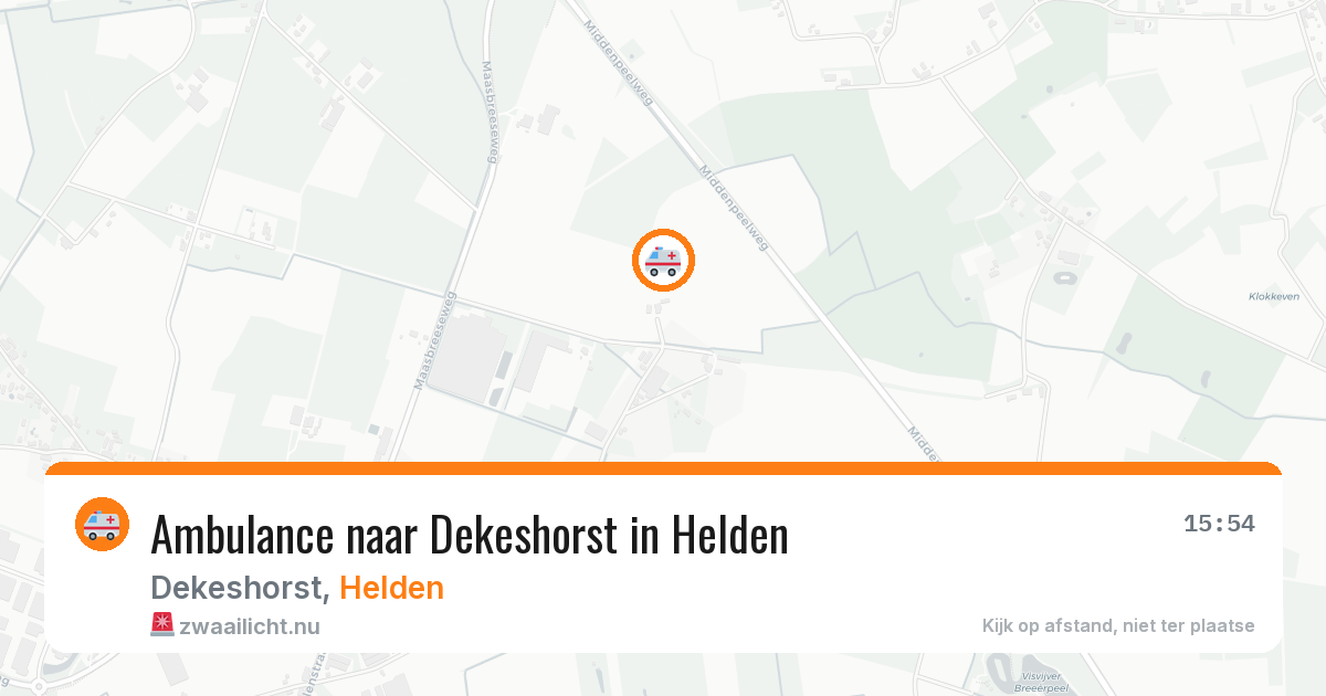 Ambulance naar Dekeshorst in Helden — 3 jul 2026