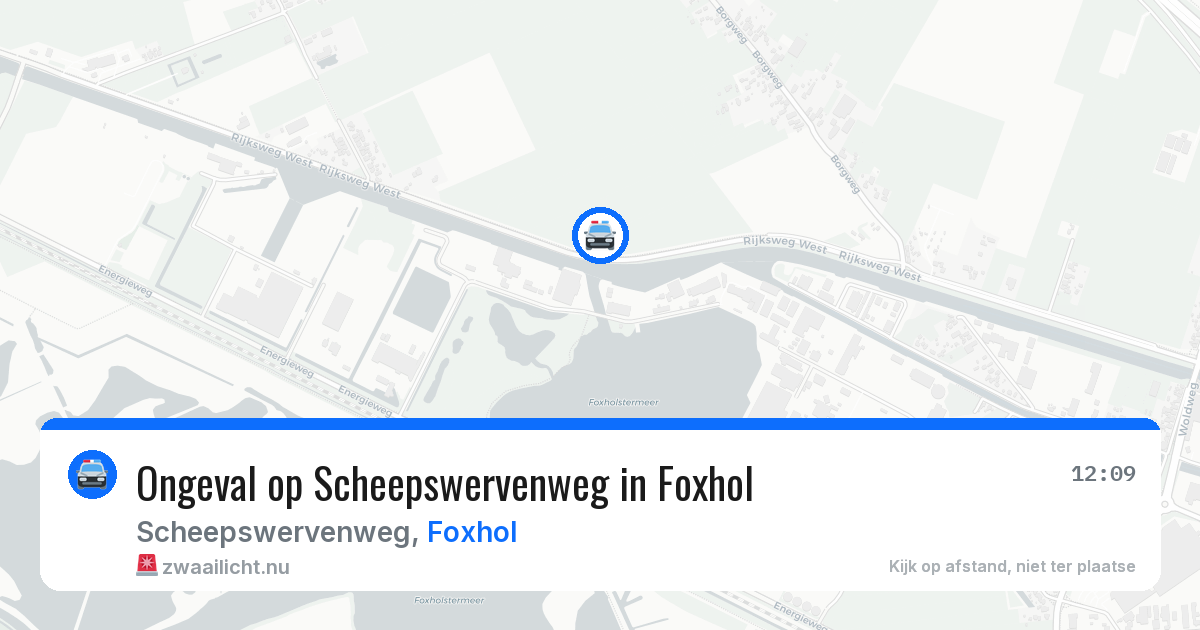 Ongeval op Scheepswervenweg in Foxhol — 13 jun 2026