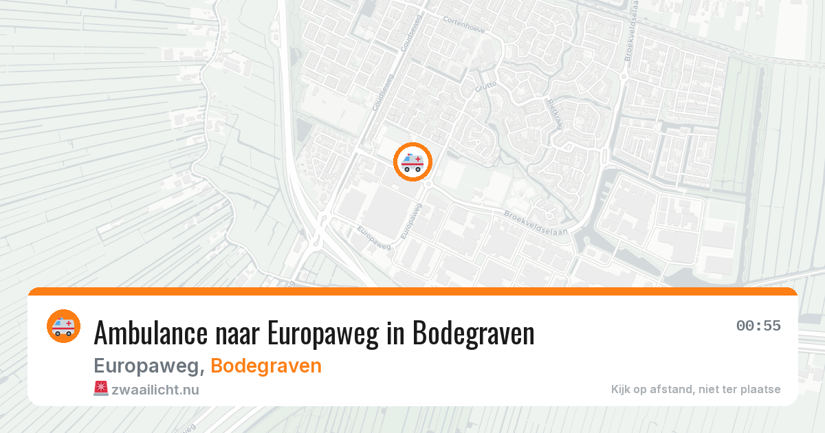 Ambulance naar Europaweg in Bodegraven — 15 feb 2026