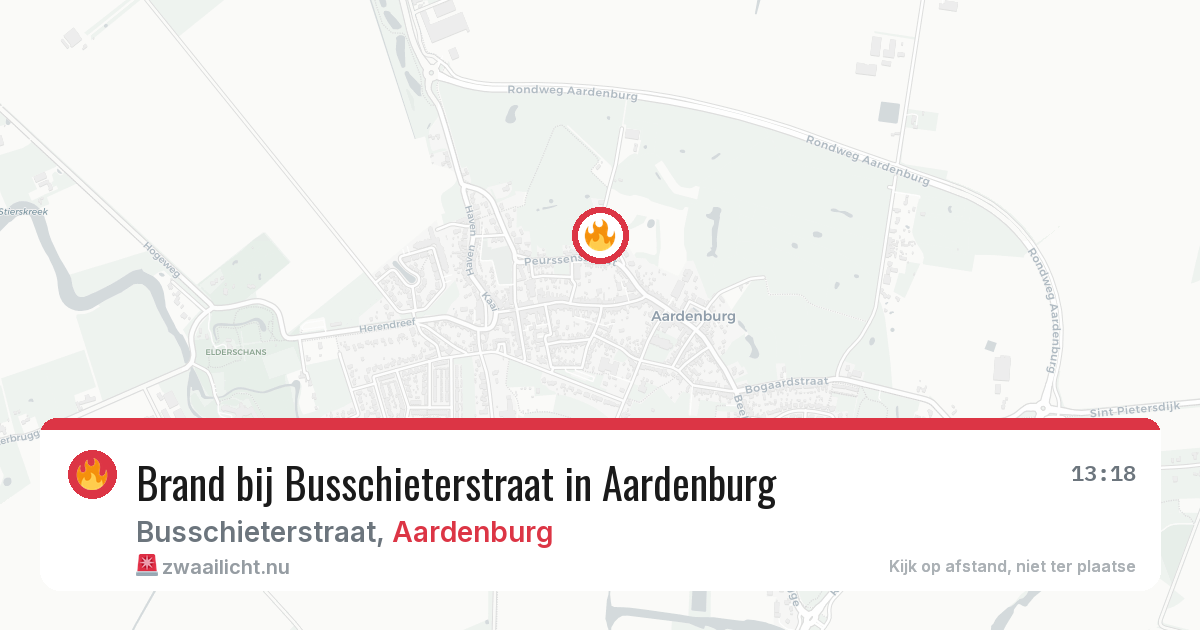 Brand bij Busschieterstraat in Aardenburg — 28 mei 2026