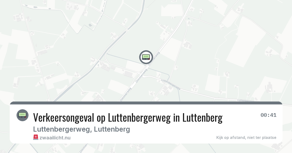 Verkeersongeval op Luttenbergerweg in Luttenberg — 16 mrt 2026