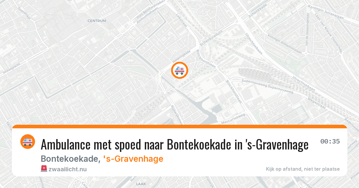 Ambulance met spoed naar Bontekoekade in 's-Gravenhage — 1 jun 2026