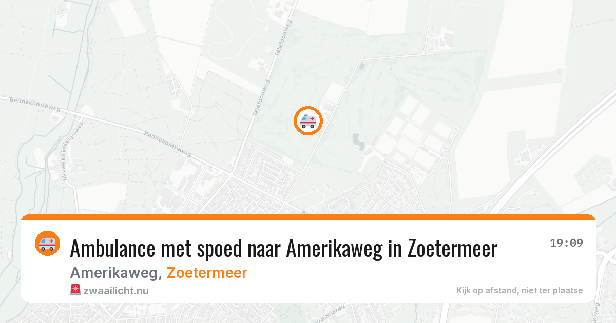 Ambulance met spoed naar Amerikaweg in Zoetermeer — 16 jan 2026