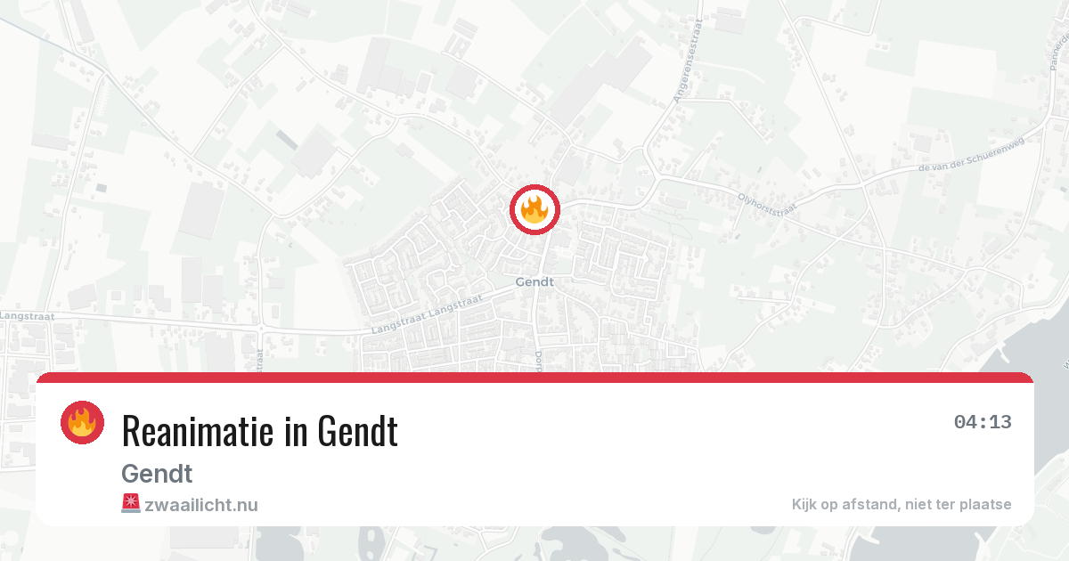 Reanimatie in Gendt — 25 jul 2026