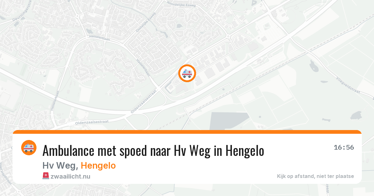 Ambulance met spoed naar Hv Weg in Hengelo — 23 apr 2026
