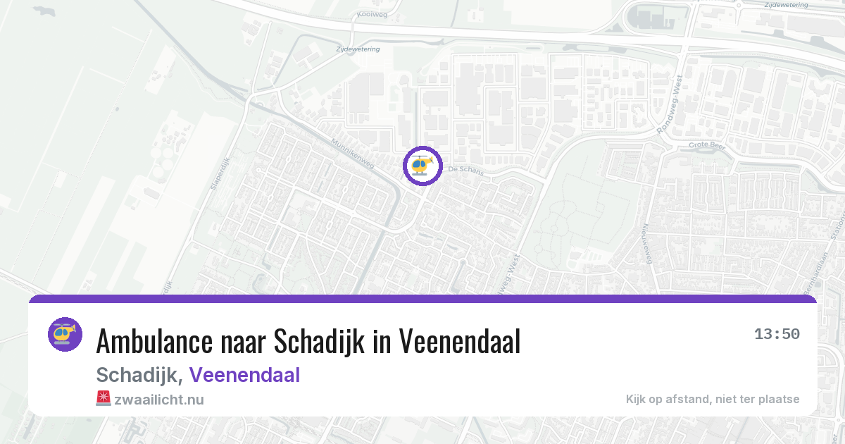 Ambulance naar Schadijk in Veenendaal — 16 jul 2026