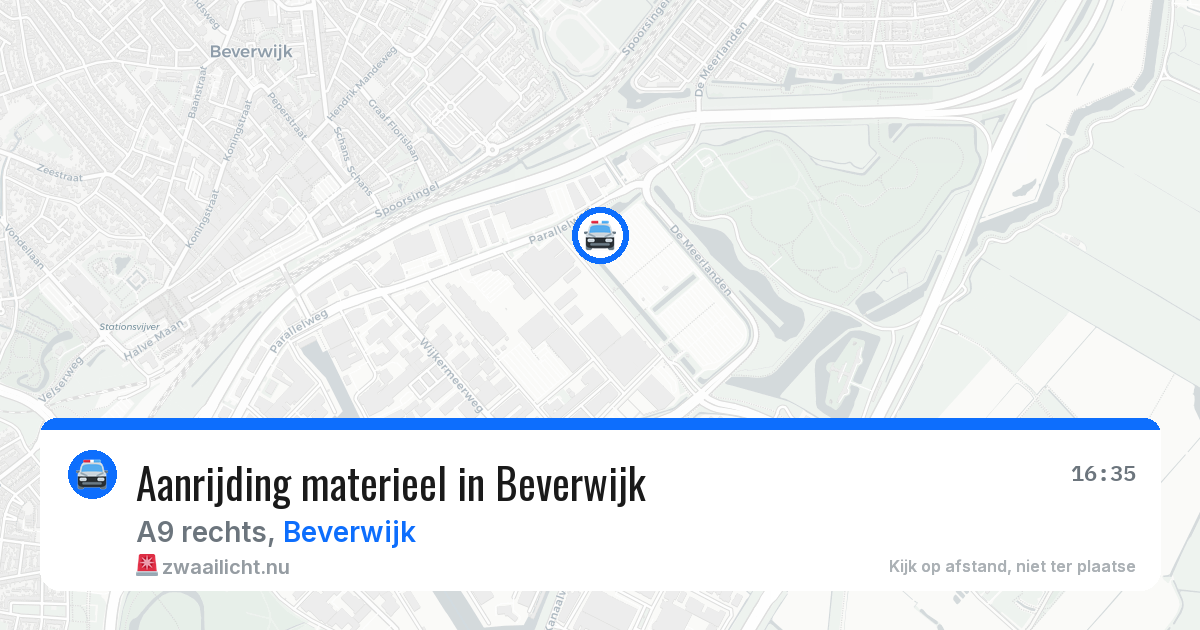 Aanrijding materieel in Beverwijk — 19 mei 2026