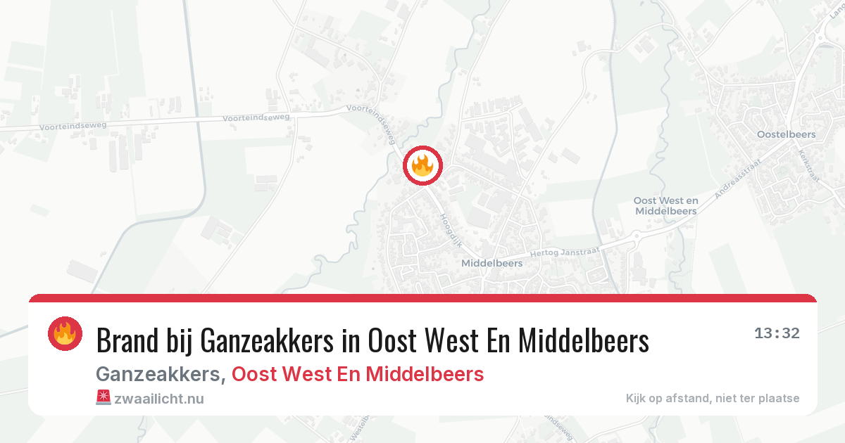 Brand bij Ganzeakkers in Oost West En Middelbeers — 11 mei 2026