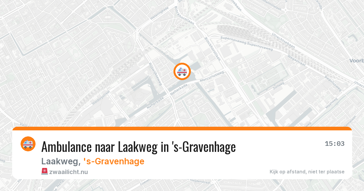 Ambulance naar Laakweg in 's-Gravenhage — 19 jul 2026