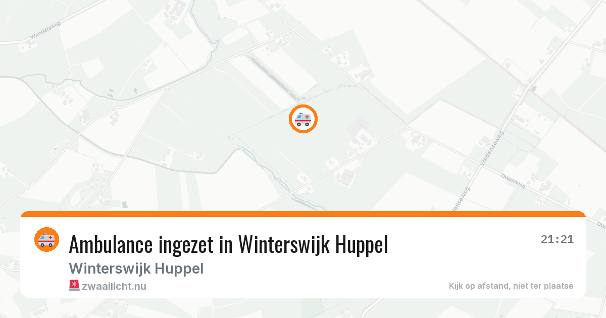 Ambulance ingezet in Winterswijk Huppel — 14 jun 2026