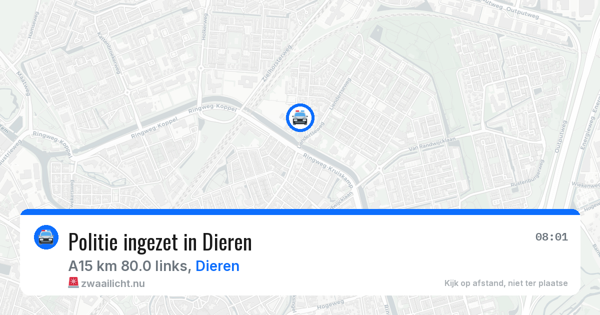 Politie ingezet in Dieren — 2 apr 2026 | 🚨 Zwaailicht.nu