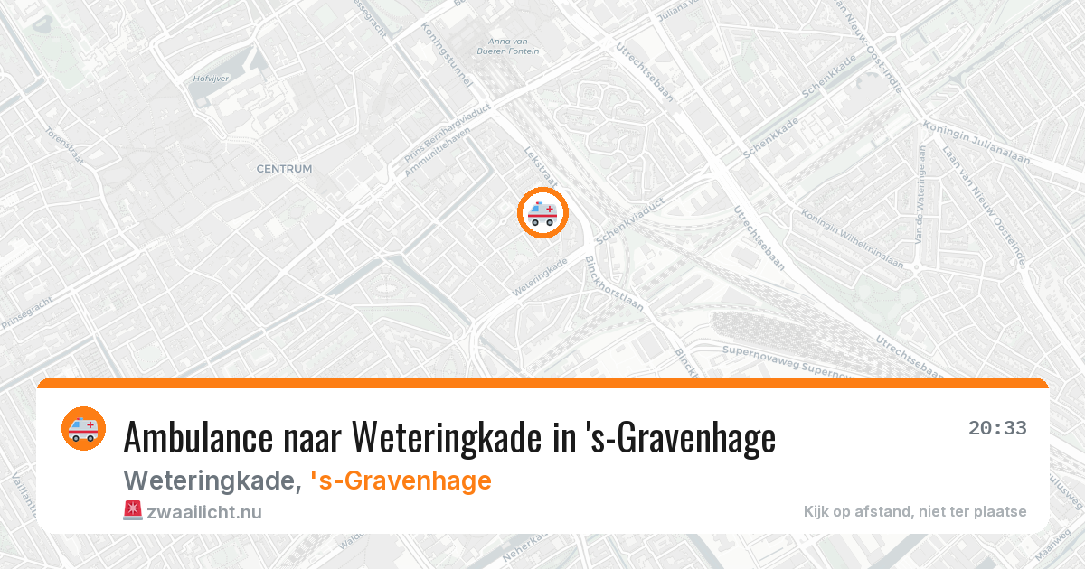Ambulance naar Weteringkade in 's-Gravenhage — 31 mei 2026