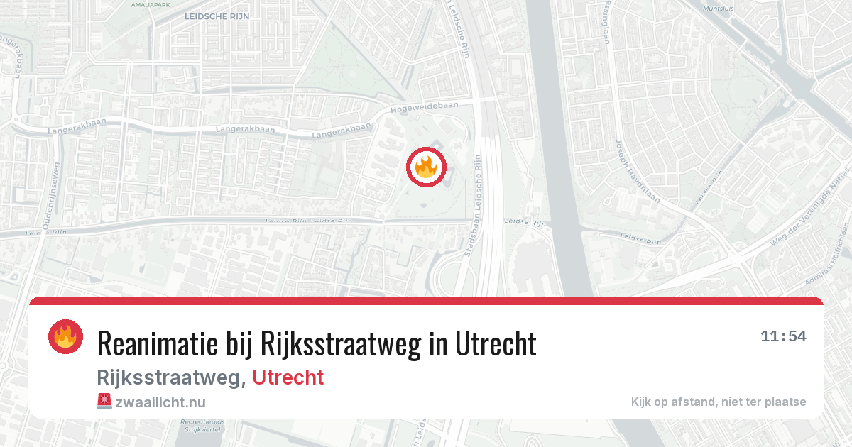 Reanimatie bij Rijksstraatweg in Utrecht — 29 mei 2026