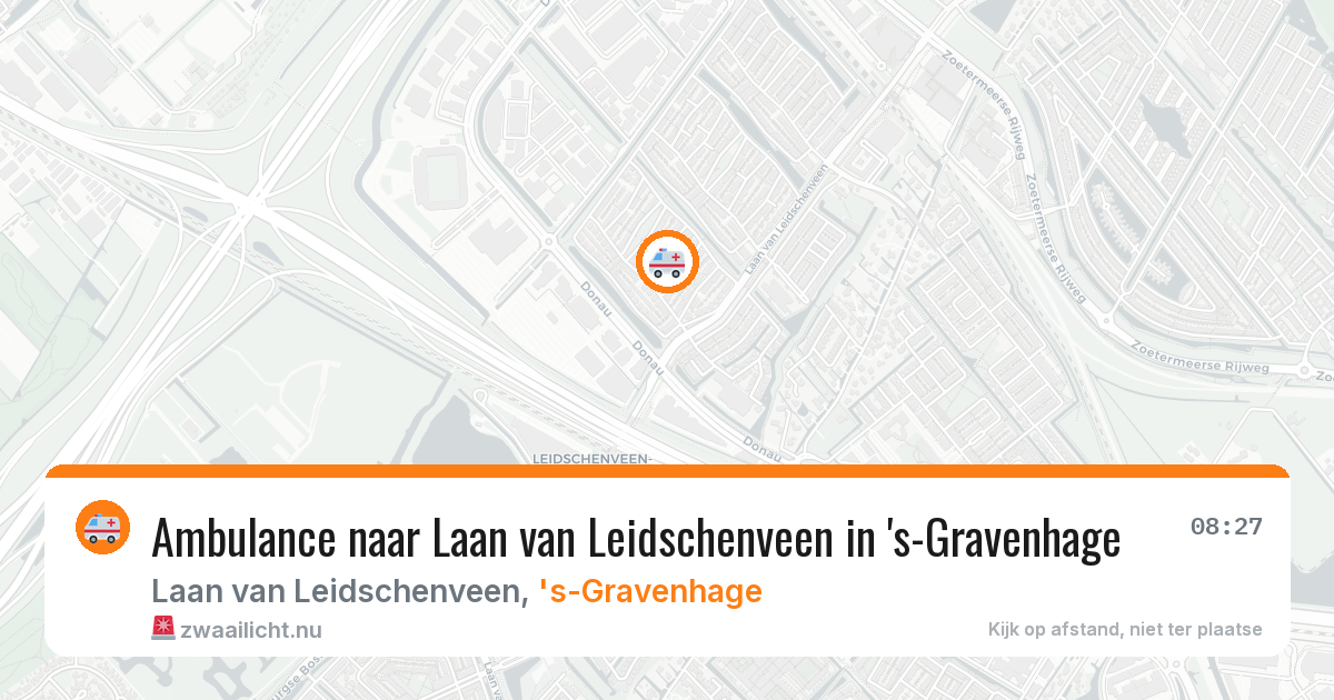 Ambulance naar Laan van Leidschenveen in 's-Gravenhage — 27 jul 2026