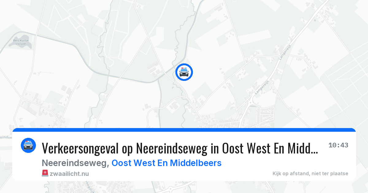 Verkeersongeval op Neereindseweg in Oost West En Middelbeers — 8 mei 2026