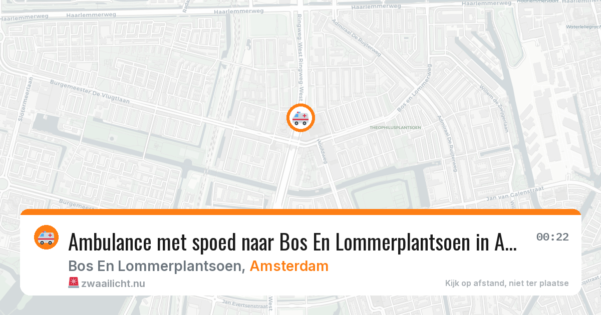 Ambulance met spoed naar Bos En Lommerplantsoen in Amsterdam — 5 jun 2026