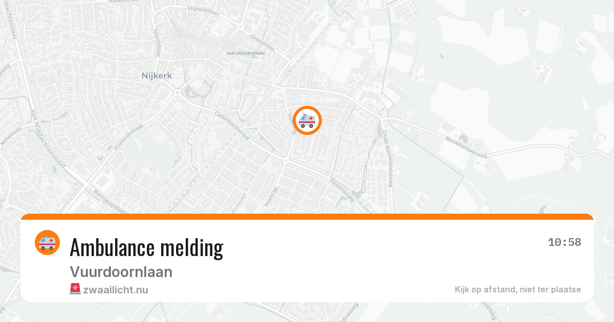 Ambulance melding — 20 jul 2026