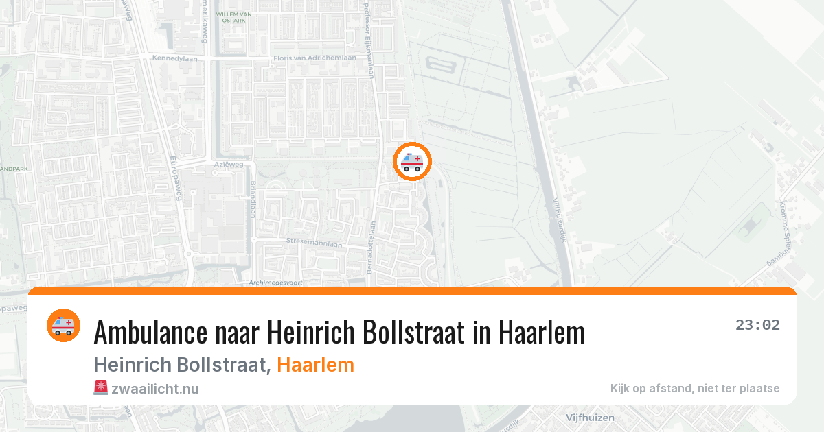 Ambulance naar Heinrich Bollstraat in Haarlem — 21 jul 2026