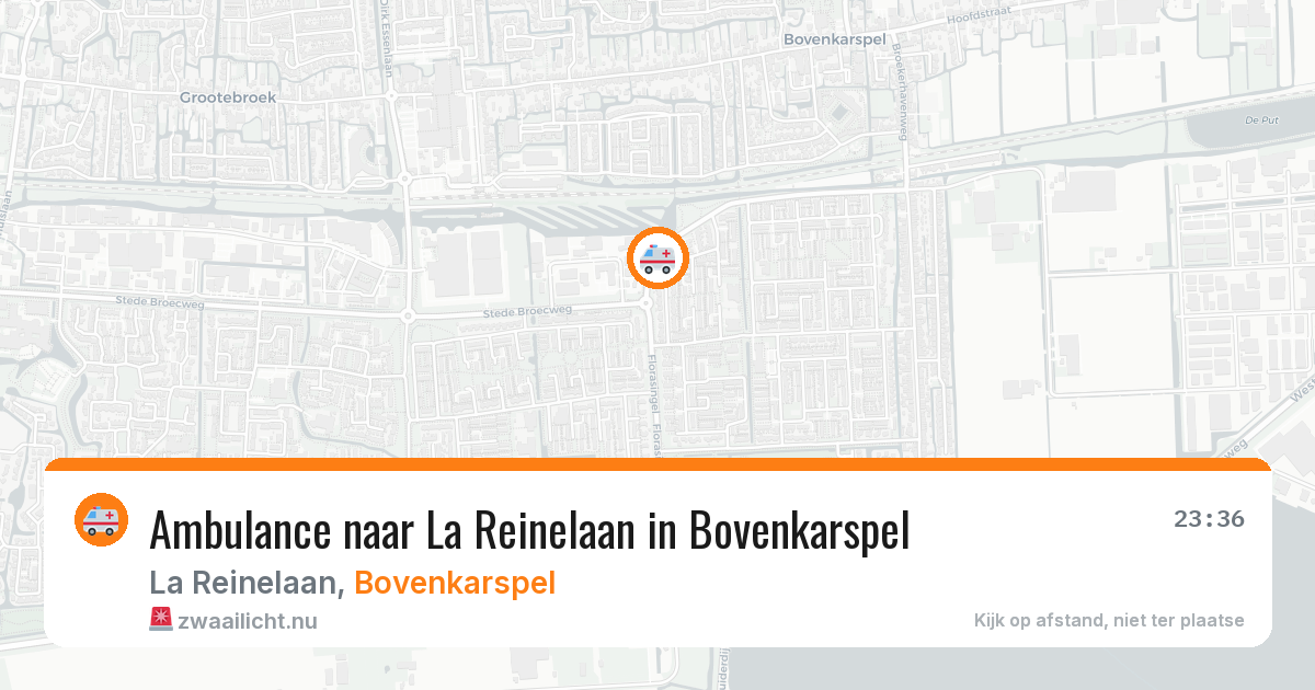 Ambulance naar La Reinelaan in Bovenkarspel — 23 jul 2026