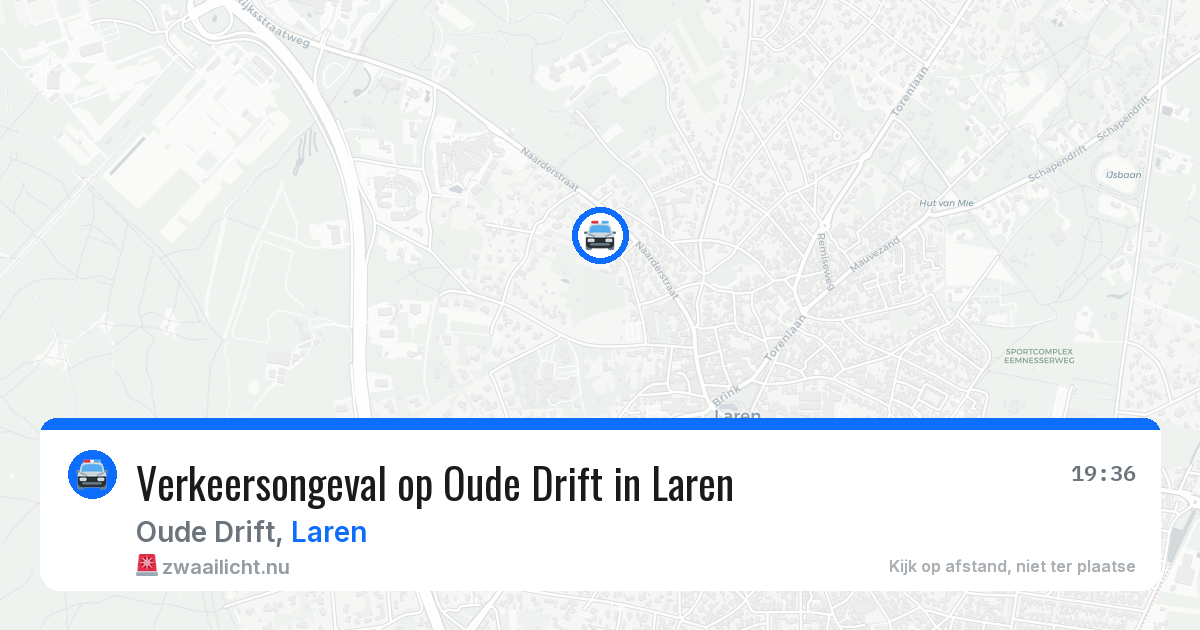 Verkeersongeval op Oude Drift in Laren — 30 jun 2026