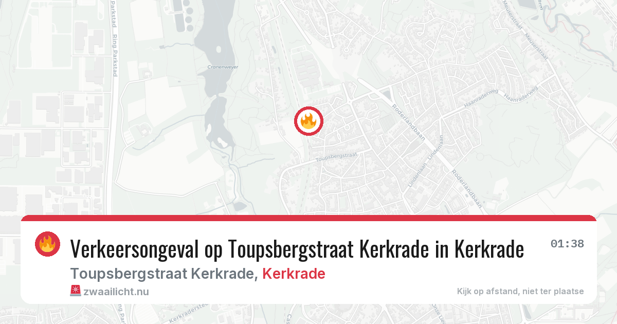 Verkeersongeval op Toupsbergstraat Kerkrade in Kerkrade — 5 jun 2026