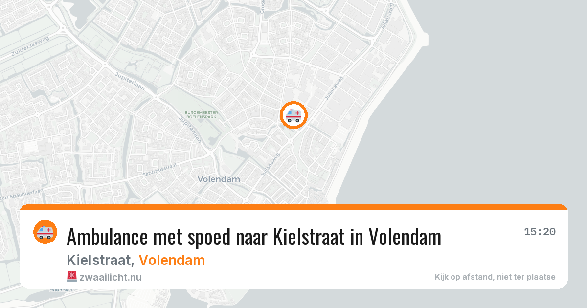 Ambulance met spoed naar Kielstraat in Volendam — 17 jan 2026