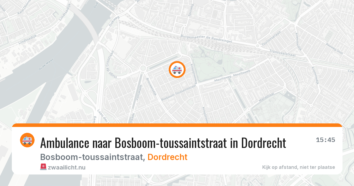 Ambulance naar Bosboom-toussaintstraat in Dordrecht — 20 mrt 2026