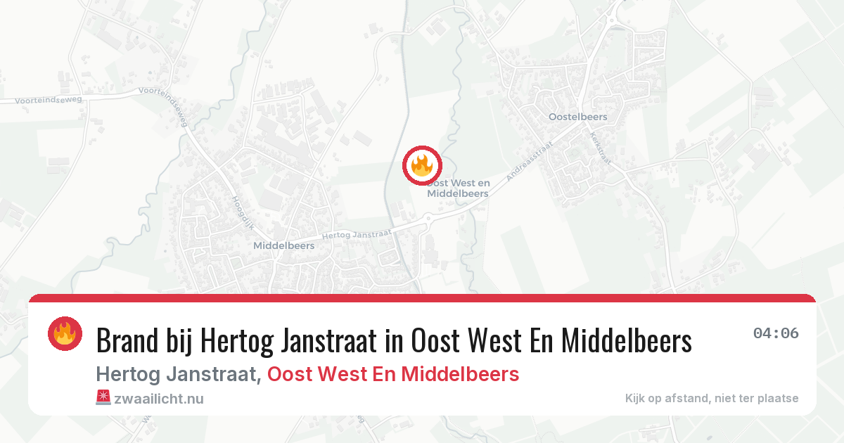 Brand bij Hertog Janstraat in Oost West En Middelbeers — 12 apr 2026