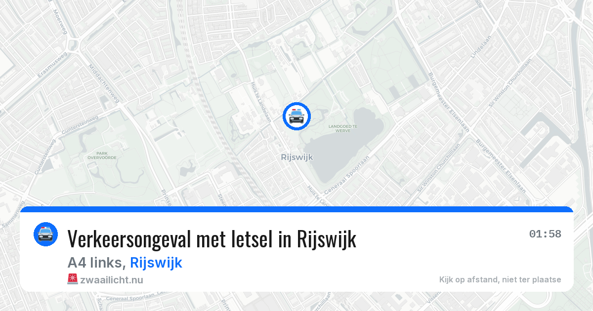 Verkeersongeval met letsel in Rijswijk — 6 jun 2026