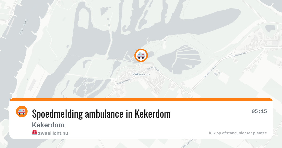 Spoedmelding ambulance in Kekerdom — 13 jul 2026