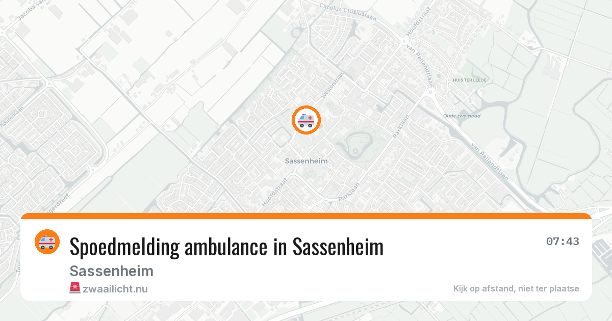 Spoedmelding ambulance in Sassenheim — 18 mrt 2026