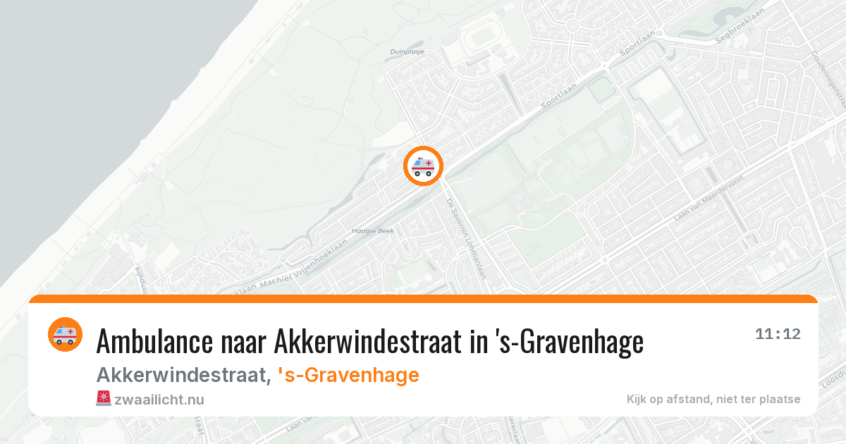 Ambulance naar Akkerwindestraat in 's-Gravenhage — 18 jul 2026