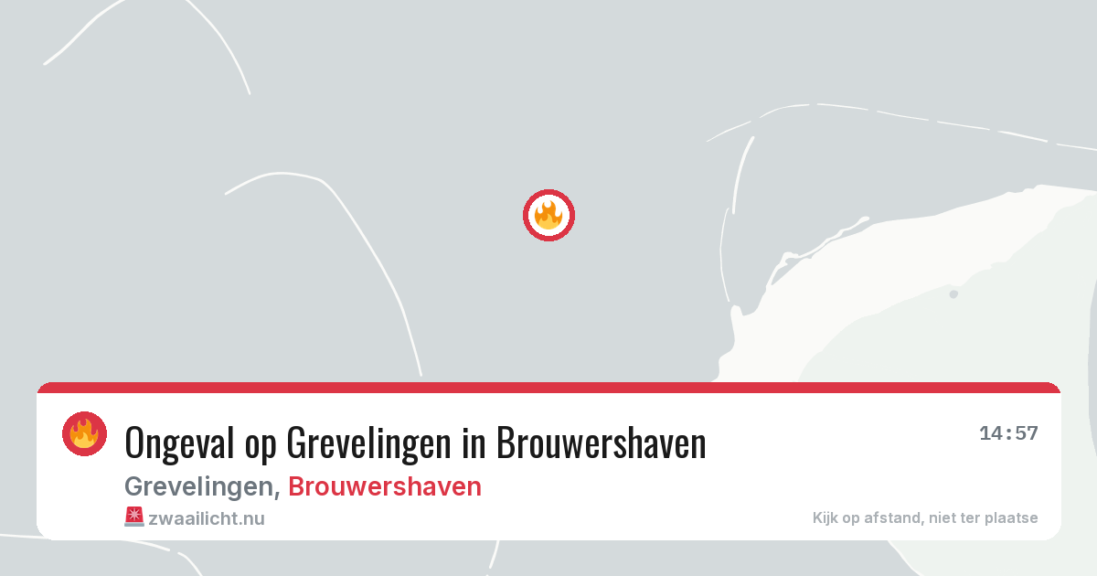 Ongeval op Grevelingen in Brouwershaven — 13 jul 2026