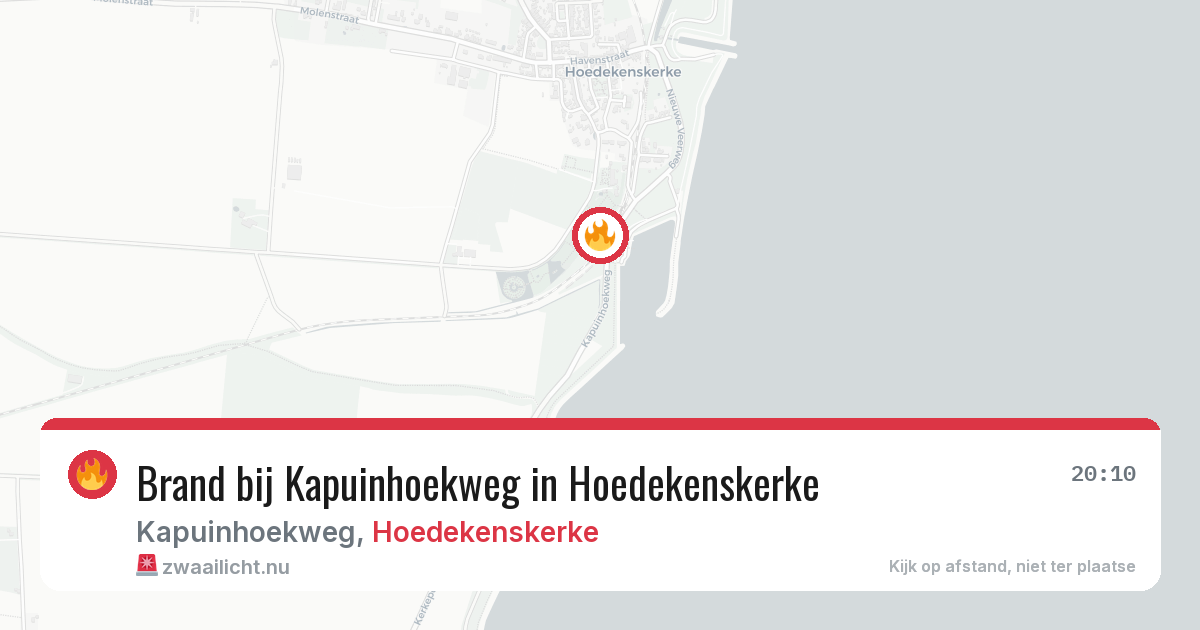 Brand bij Kapuinhoekweg in Hoedekenskerke — 4 apr 2026
