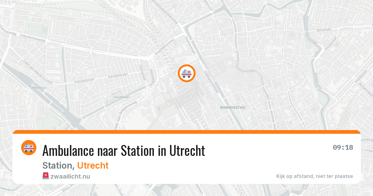 Ambulance naar Station in Utrecht — 18 mei 2026