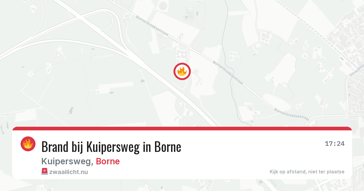 Brand bij Kuipersweg in Borne — 12 jul 2026