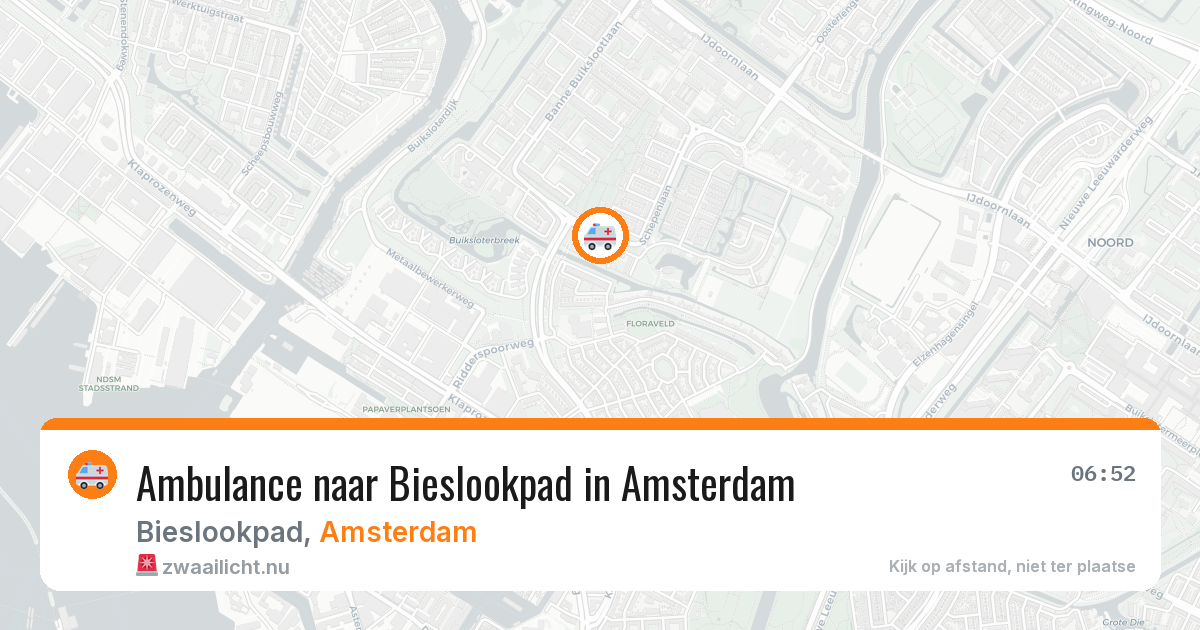 Ambulance naar Bieslookpad in Amsterdam — 2 jun 2026
