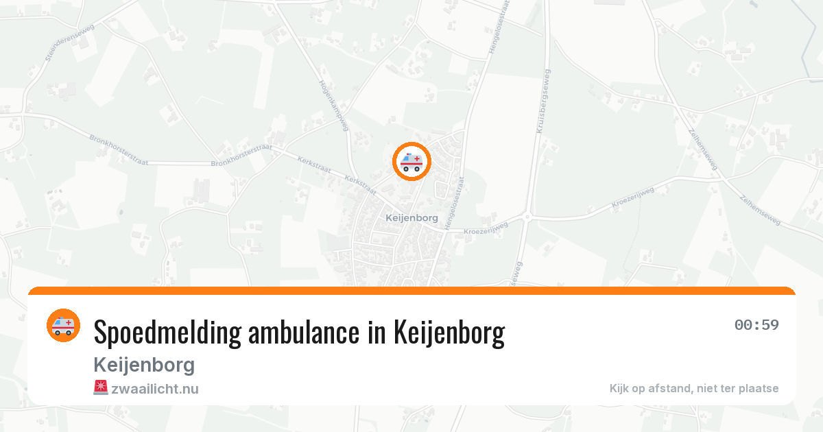 Spoedmelding ambulance in Keijenborg — 4 mei 2026