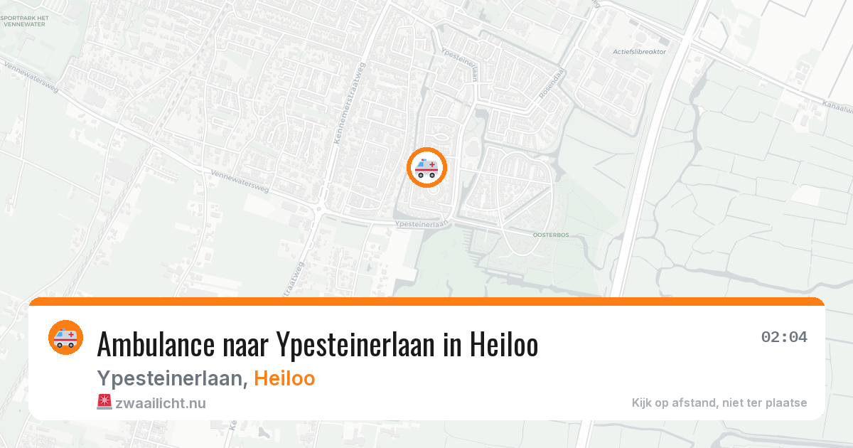 Ambulance naar Ypesteinerlaan in Heiloo — 11 jul 2026