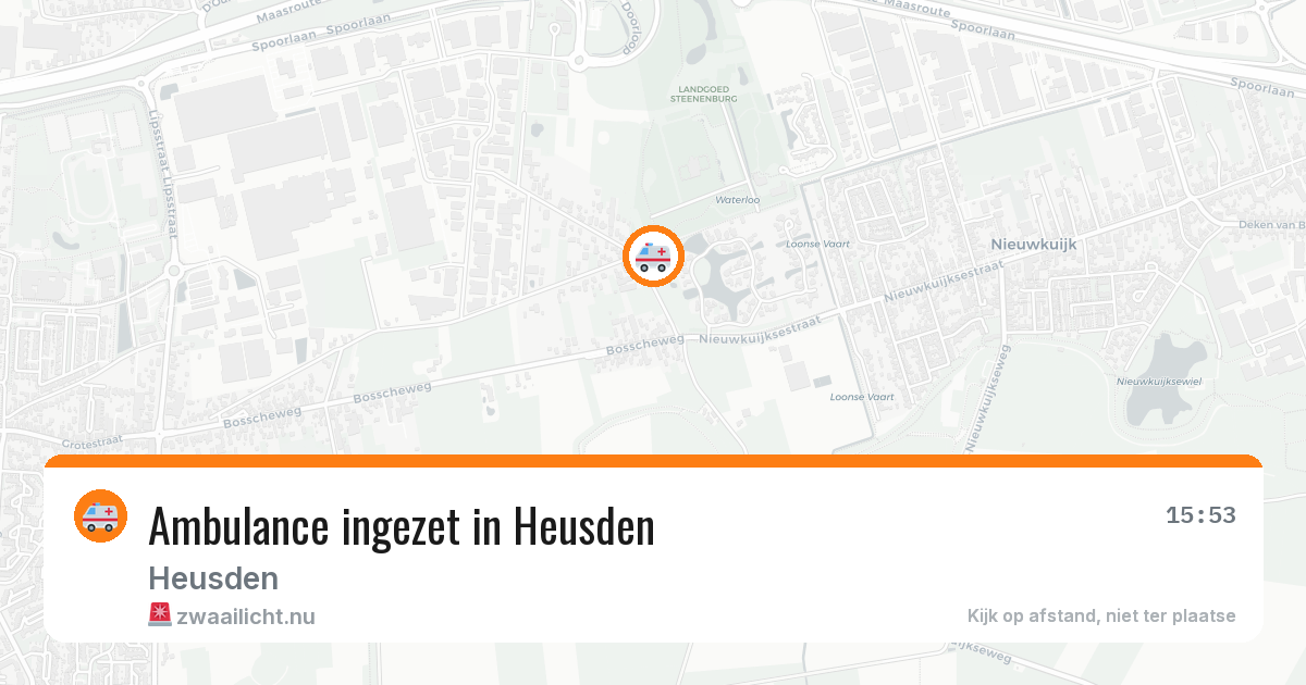 Ambulance ingezet in Heusden — 18 jul 2026