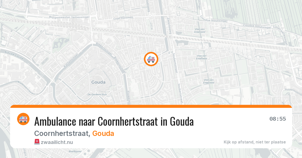Ambulance naar Coornhertstraat in Gouda — 13 jul 2026