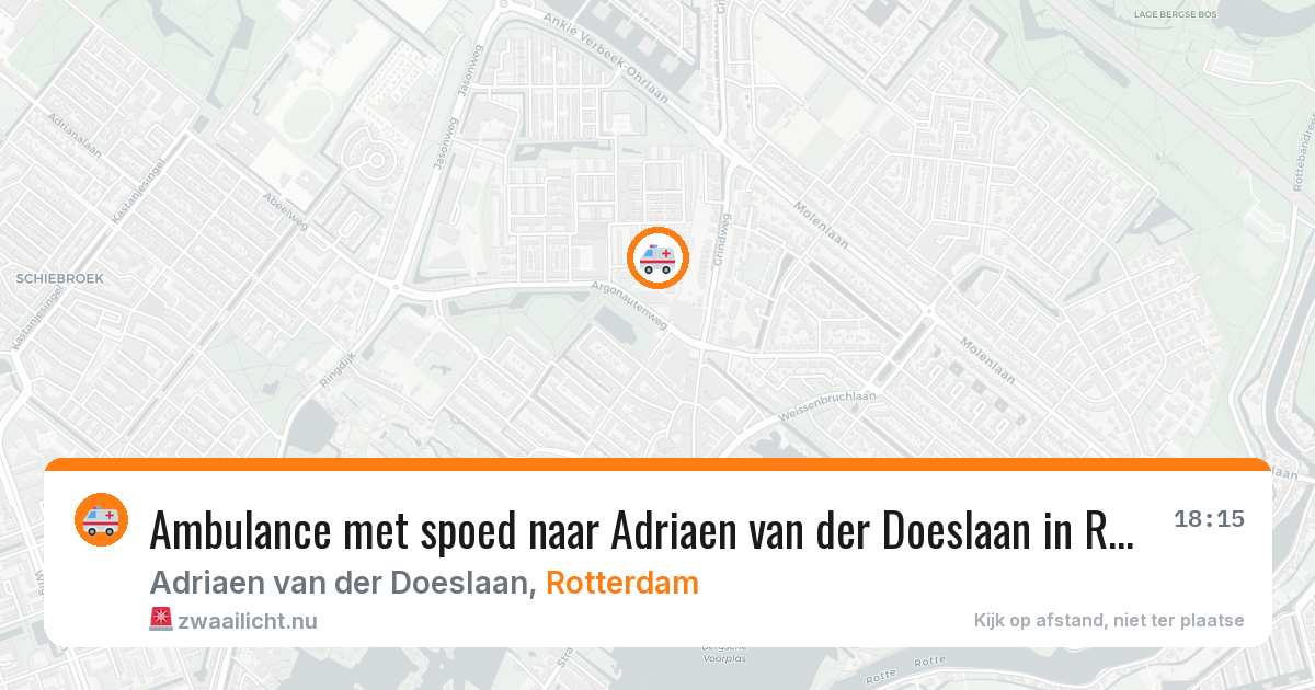 Ambulance met spoed naar Adriaen van der Doeslaan in Rotterdam — 1 apr 2026