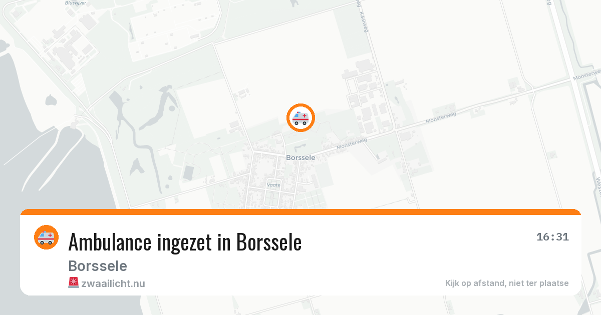 Ambulance ingezet in Borssele — 4 jun 2026